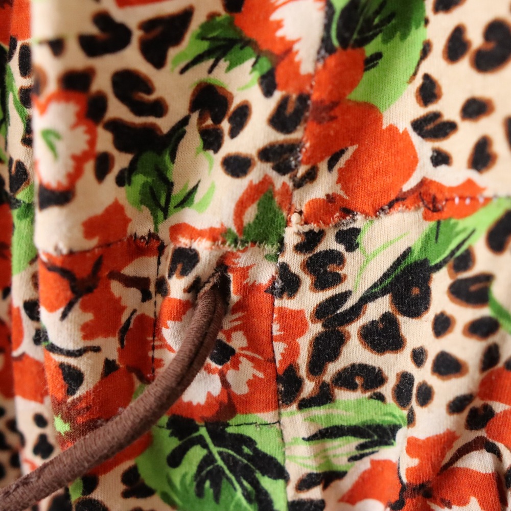 Vanora 3XL Wrap Dress Y2K Women Brown Floral Leopard Print Ruffle Sleeve V Neck - Picture 14 of 15